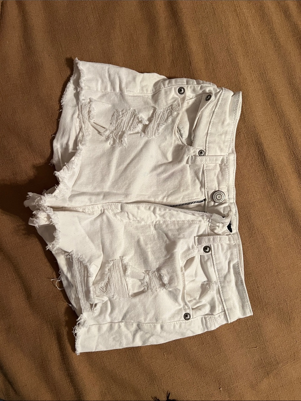Aeropostale White Vintage High Rise Shorty